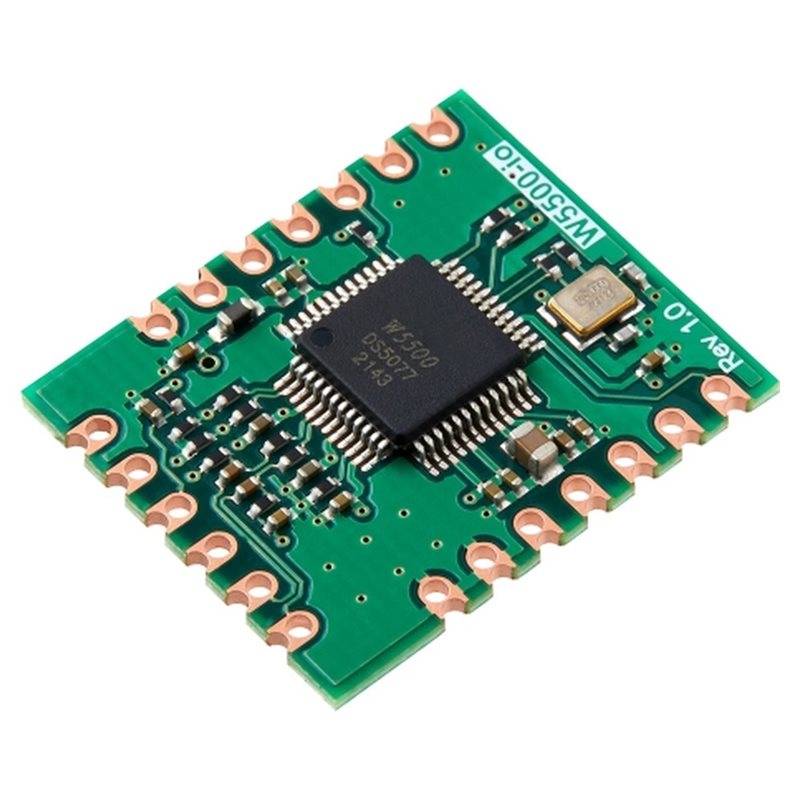 Ethernet W5500 - โมดูลอีเธอร์เน็ต M11K-W5500-Io โมดูลแปลงสัญญาณ SPI เป็นอีเธอร์เน็ต ดีไซน์กะทัดรัด
