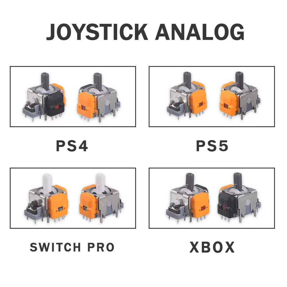 Joystick Module - จอยสติ๊กแม่เหล็กไฟฟ้าสำหรับเล่นเกม, ปุ่มกดสำหรับห้องจอยสติ๊กโมดูลโยกสำหรับ PS4 PS5 xbox/switch Pro