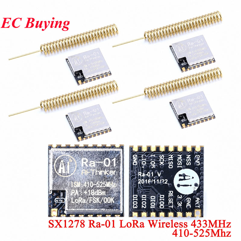 Lora Sx1278 - 1-10 ชิ้น Ra-01 SX1278 LoRa โมดูลไร้สายแบบกระจายสเปกตรัม