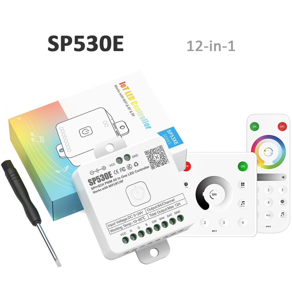 Ws2812B Strip 5V - SP530E ตัวควบคุม LED แบบ Wifi Bluetooth