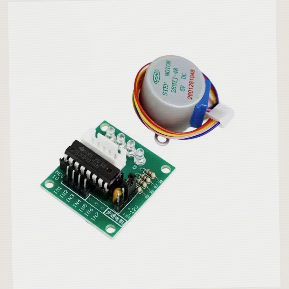 Stepper Motor 28Byj - ULN2003 ไดรเวอร์ 28BYJ-48 5V ชุดมอเตอร์สเต็ปเปอร์แบบเกียร์ 4