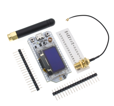 Lora Rfm95 - SX1276 SX1278 ESP32 Lora 868MHz/915MHz/433MHz 0.96นิ้วสีน้ำเงิน