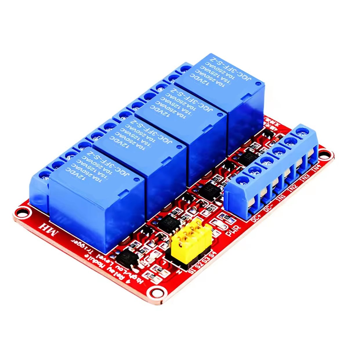 A49T โมดูลรีเลย์ 4 ช่อง 5V 12V - Relay Module 4 Channel บทวิจารณ์และราคา