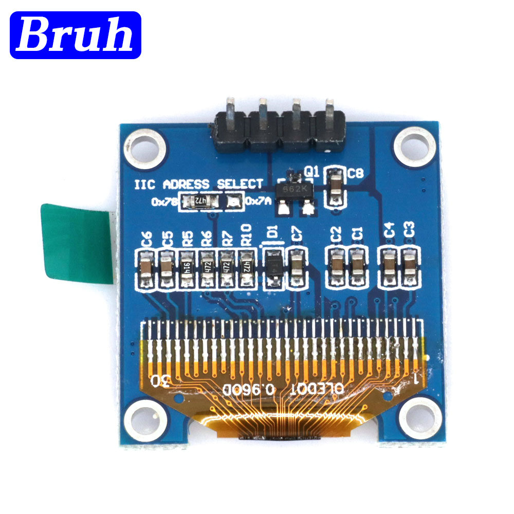 4Pin สีขาวฟ้า0.96นิ้ว128X64โมด - Oled Display 0.96 บทวิจารณ์และราคา