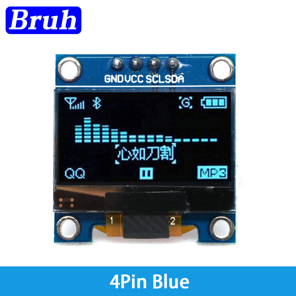4Pin สีขาวฟ้า0.96นิ้ว128X64โมด - Oled Display 0.96 บทวิจารณ์และราคา