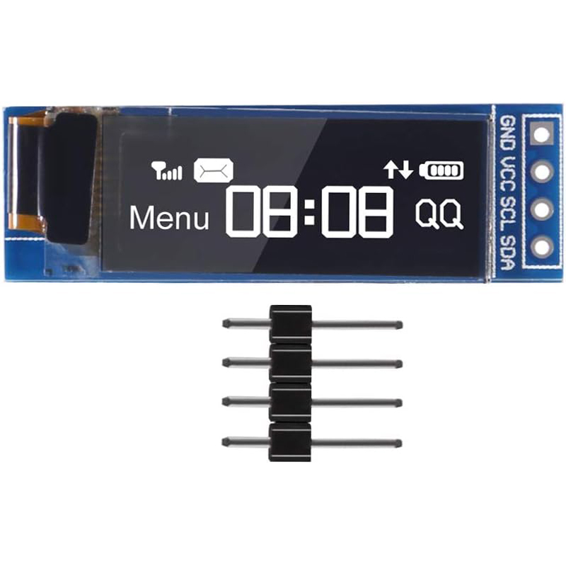 โมดูลจอแสดงผล OLED I2C 0.91นิ้ - Ssd1306 บทวิจารณ์และราคา