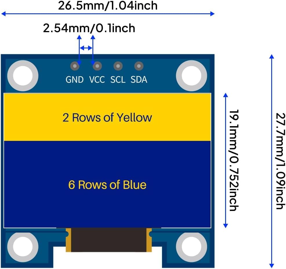 3 ชิ้น 0.96 นิ้วหน้าจอ OLED โม - Oled Display 0.96 บทวิจารณ์และราคา