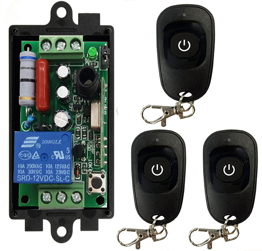 สวิตช์ไฟควบคุมระยะไกลแบบไร้สาย - Relay Module 1 Channel บทวิจารณ์และราคา