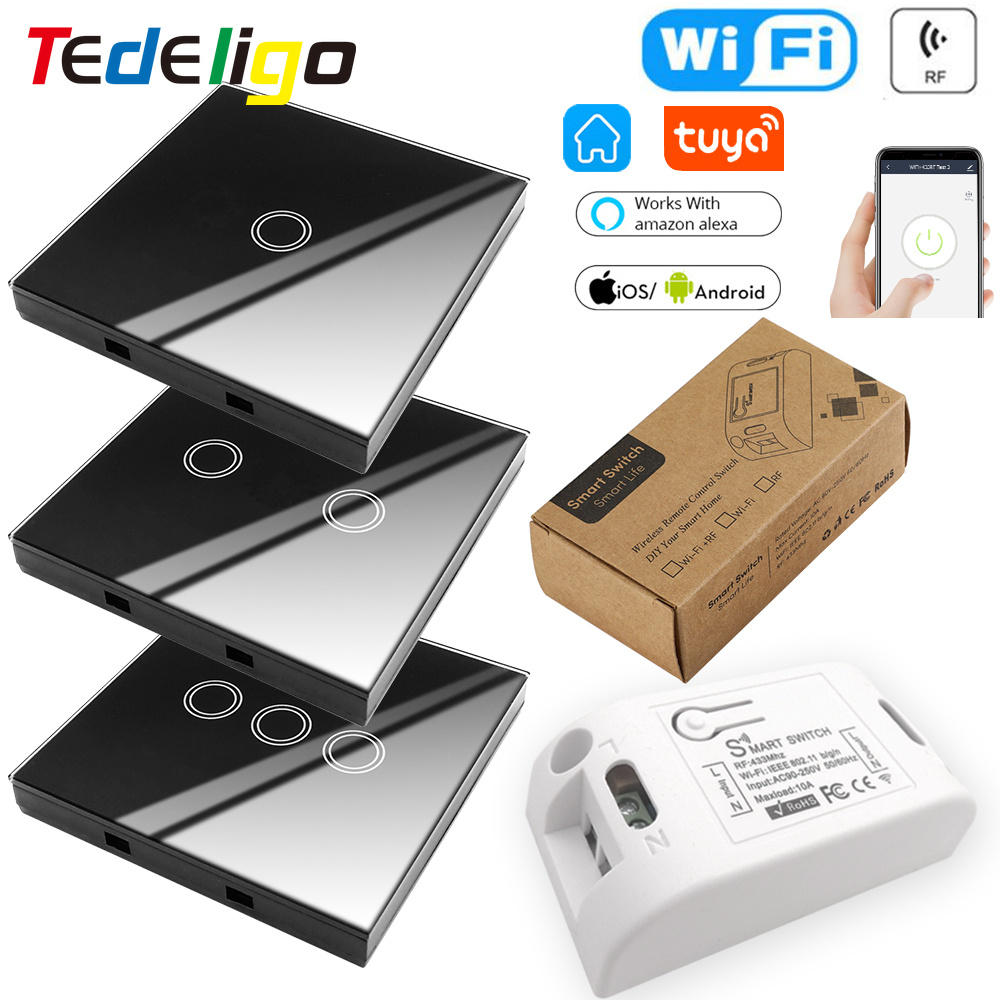 สวิตช์ไฟติดผนังแบบสัมผัส WiFi  - Relay Module 1 Channel บทวิจารณ์และราคา