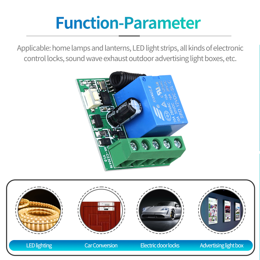 433MHz สวิตช์ DC12V ไร้สายแบบ  - Joystick Module บทวิจารณ์และราคา