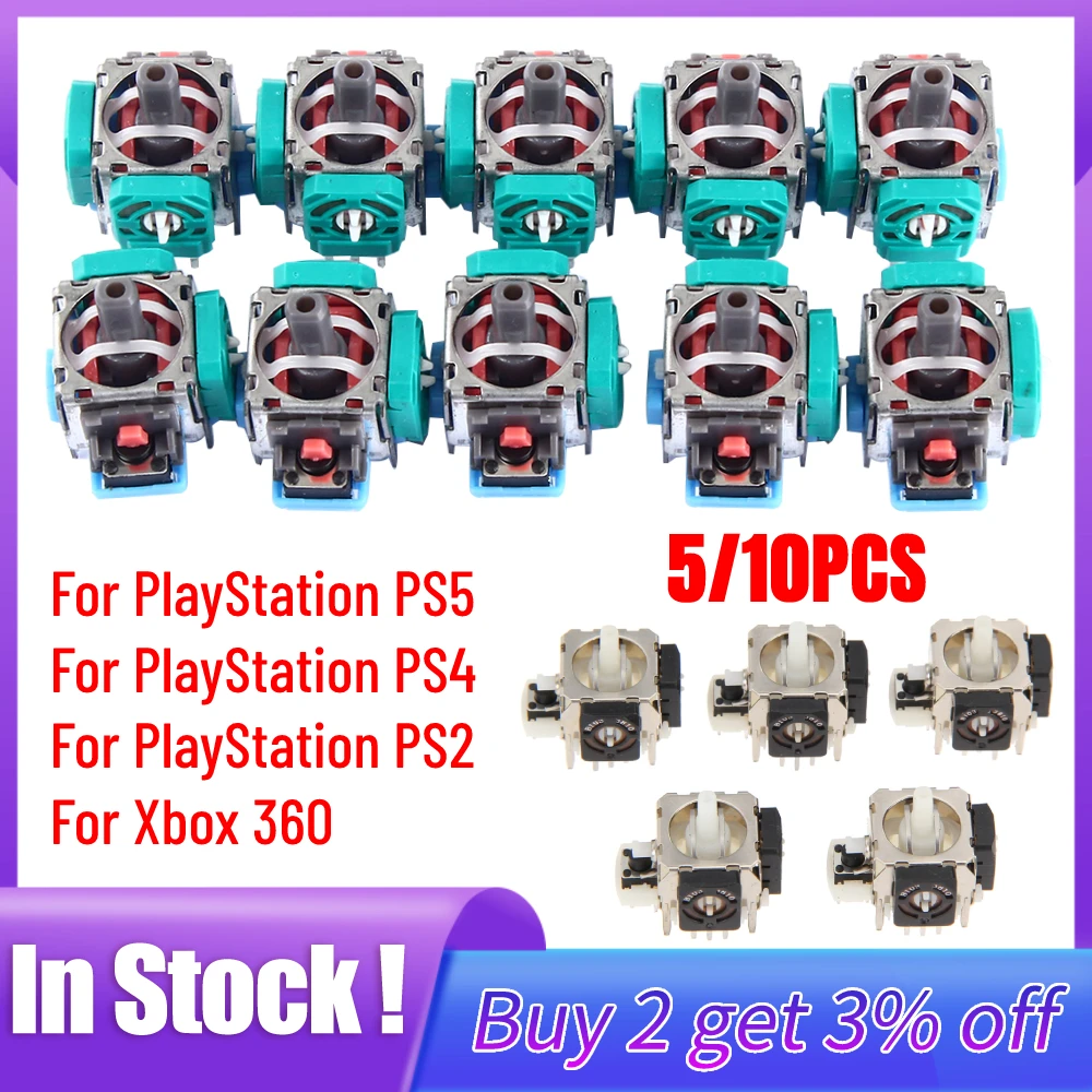 10/5ชิ้น3D จอยสติ๊กแบบแอนะล็อก - Joystick Module บทวิจารณ์และราคา