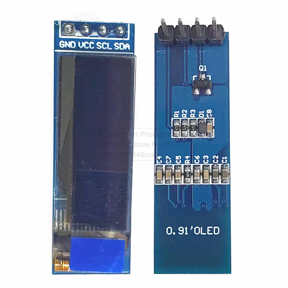 โมดูลจอแสดงผล OLED 3.3V-5V 0.9 - Ssd1306 บทวิจารณ์และราคา